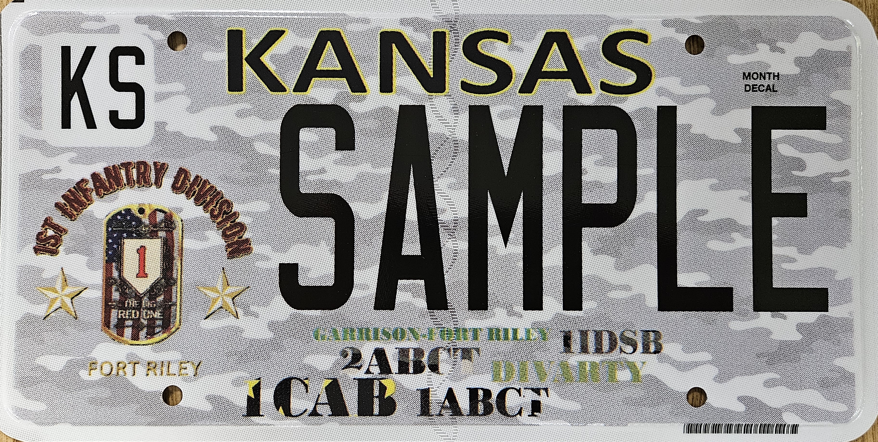 1st Infantry Division Plate