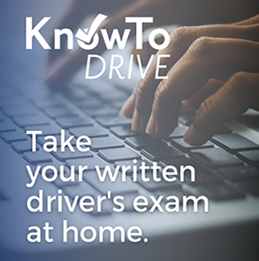 Take your written driver's test at home