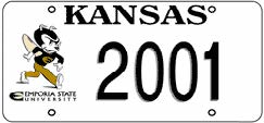 Emporia State University plate