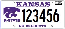 Kansas State University plate