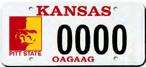 Pittsburg State University plate