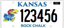 University of Kansas plate